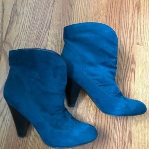 Guess blue ankle booties